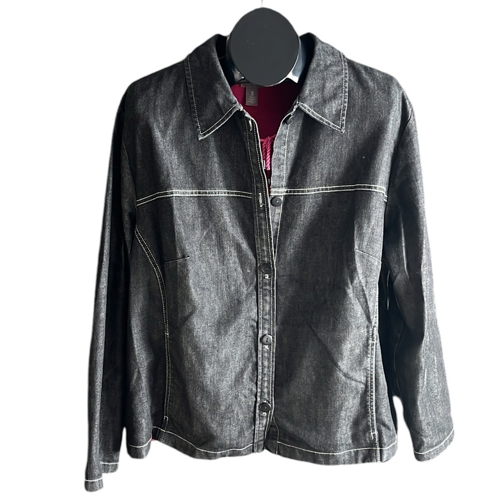 Pendleton Plus Black Denim Jacket - image 1